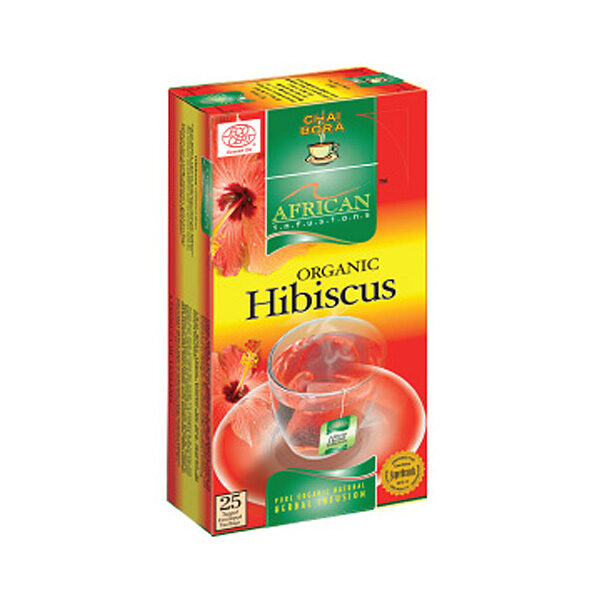 Chai Bora Organic Hibiscus Tea Bags (12x25bags) suvacor ltd.