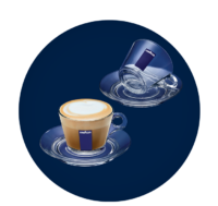 Lavazza Glass Espresso Cup Blu Collection
