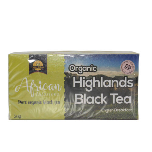 Chai Bora Organic Highland English Breakfast Tea Bags (12x25bags)