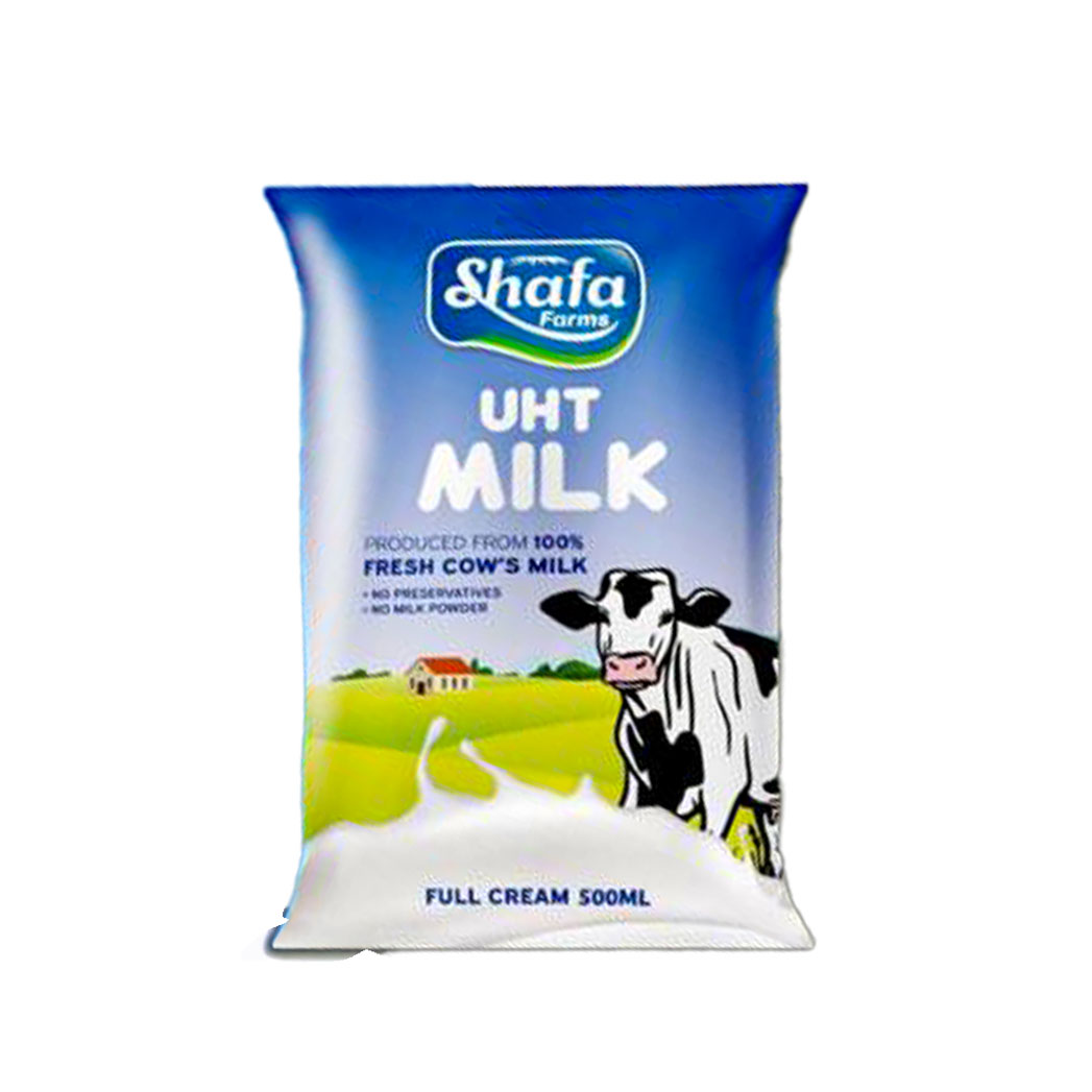 Shafa Full Cream Milk UHT 12x500ML Suvacor Ltd 